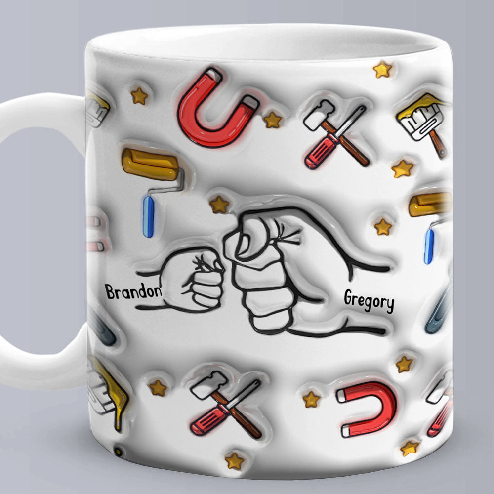 Personalized Custom 3D Inflated Effect Printed Mug Father's Day Gifts - Myphotomugs