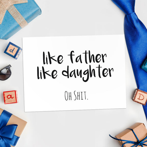 Humor Card for Dad Funny Fathers Day Card from Daughter Fathers Day Card - Myphotomugs