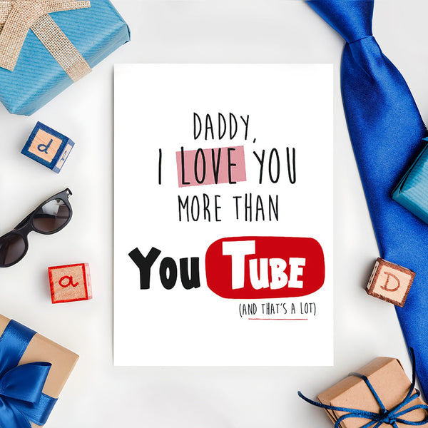 Father's Day Card Gift Card For Dad Funny Cute Card - Myphotomugs