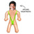 Personalized Mankini Blow Up Dolls Funny Inflatable Doll for Bachelorette Pool Party Gift - Myphotomugs