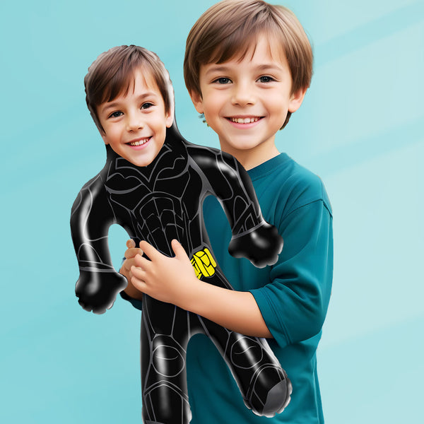 Personalized Blow Up Dolls Superhero Inflatable Minime Balloon Custom Face Hero Air Minime for Him/Kids - Myphotomugs