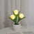 Tulip Flower Lamp Cute Flowers Night Light Home Decor Gifts for Mom - Myphotomugs