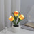 Tulip Flower Lamp Cute Flowers Night Light Home Decor Gifts for Mom - Myphotomugs