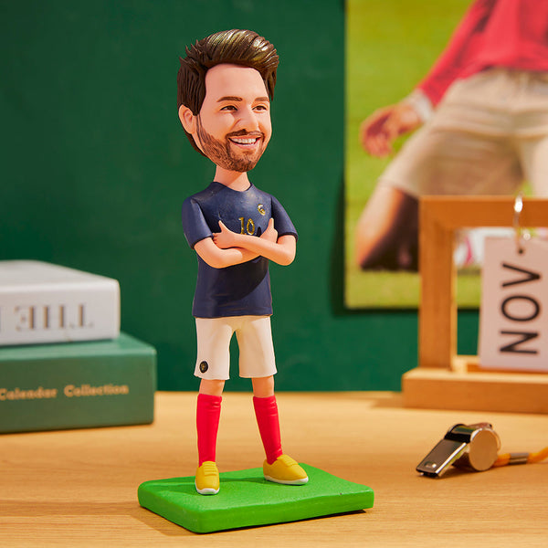 World Cup France Custom Bobblehead with Engraved Text - Myphotomugs