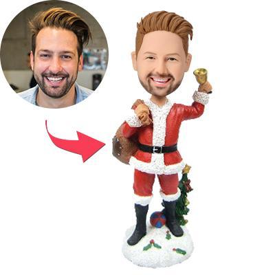 Christmas Gift Man Custom Bobblehead With Engraved Text