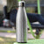 Water Bottle Glitter Series Vacuum Insulated Stainless Steel Gym Bottle 500ml Chilly Flask Shimmer Silver-Aquamarine