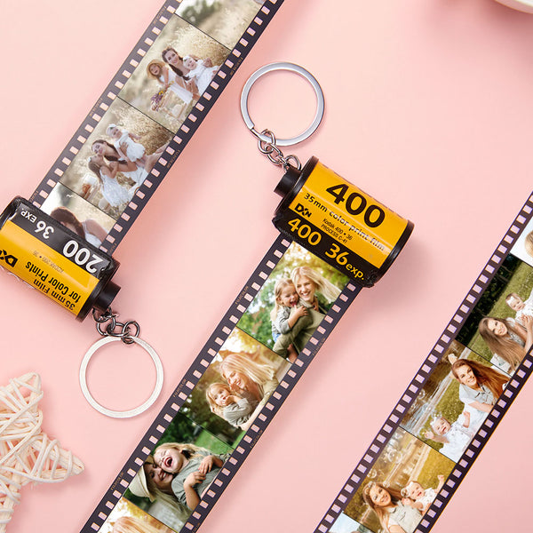 Mother's Day Gfits Anniversary Gifts Personalised Camera Film Roll Kodak Keychain Anniversary Photo Gift Best Gift For Him/Her