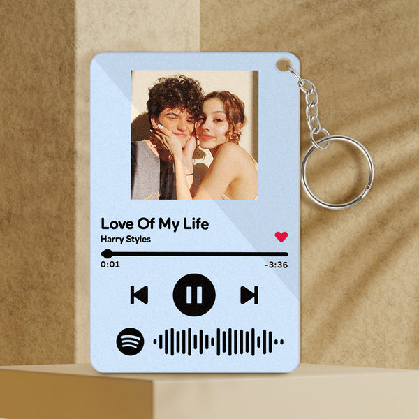 Custom Keychains Scannable Spotify Code Colorful Acrylic Music Gifts - Myphotomugs