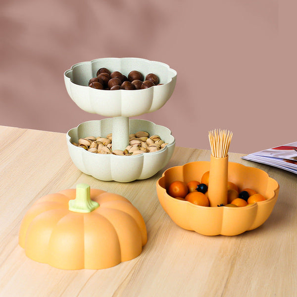 Fruit Basket Household Dinnerware Creative Pumpkin Shape Storage Basket