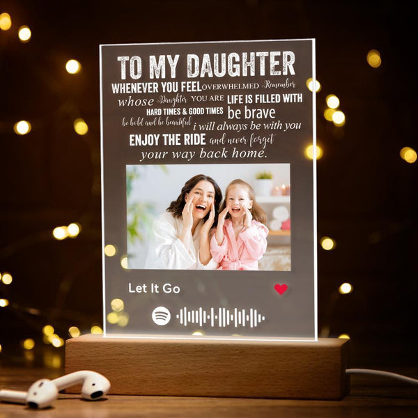 Personalised Spotify Led Lamp Night Light Gifts To My Daughter Gifts for Girls